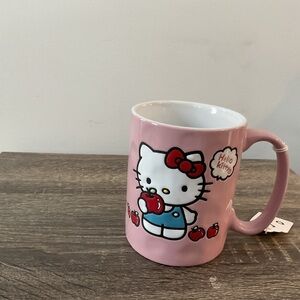 Hello Kitty Pink and White Mug with Red Accents
